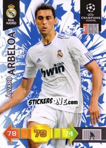 Sticker Álvaro Arbeloa - UEFA Champions League 2010-2011. Adrenalyn XL - Panini