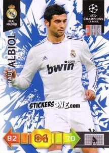 Sticker Raúl Albiol - UEFA Champions League 2010-2011. Adrenalyn XL - Panini