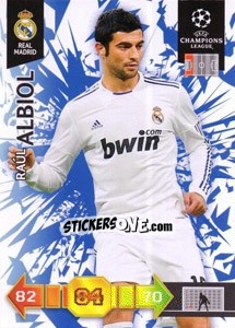 Sticker Raúl Albiol - UEFA Champions League 2010-2011. Adrenalyn XL n. U60 - Panini