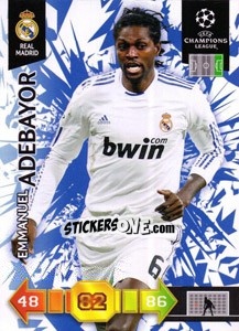 Sticker Emmanuel Adebayor - UEFA Champions League 2010-2011. Adrenalyn XL n. U63 - Panini