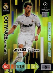 Cromo Cristiano Ronaldo - UEFA Champions League 2010-2011. Adrenalyn XL - Panini