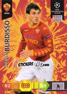 Figurina Nicolas Burdisso - UEFA Champions League 2010-2011. Adrenalyn XL - Panini