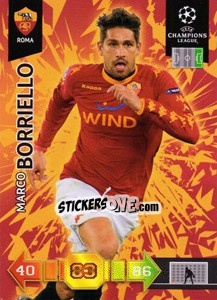Cromo Marco Borriello - UEFA Champions League 2010-2011. Adrenalyn XL - Panini