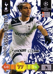 Sticker Benoît Assou-Ekotto - UEFA Champions League 2010-2011. Adrenalyn XL - Panini