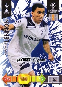 Sticker Aaron Lennon - UEFA Champions League 2010-2011. Adrenalyn XL n. U82 - Panini