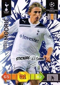 Figurina Luka Modric - UEFA Champions League 2010-2011. Adrenalyn XL - Panini