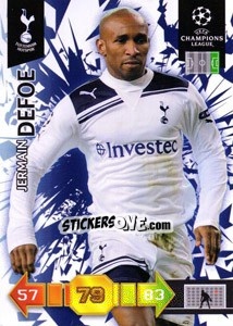 Sticker Jermain Defoe - UEFA Champions League 2010-2011. Adrenalyn XL n. U91 - Panini