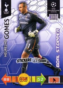 Cromo Heurelho Gomes - UEFA Champions League 2010-2011. Adrenalyn XL - Panini