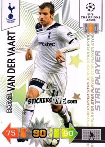 Cromo Rafael van der Vaart - UEFA Champions League 2010-2011. Adrenalyn XL - Panini