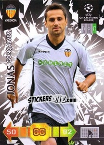 Cromo Jonas Gonçalves - UEFA Champions League 2010-2011. Adrenalyn XL - Panini
