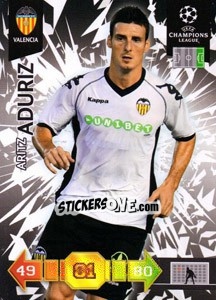 Sticker Aritz Aduriz - UEFA Champions League 2010-2011. Adrenalyn XL n. U100 - Panini