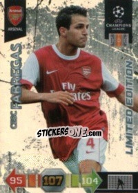 Sticker Cesc Fabregas - UEFA Champions League 2010-2011. Adrenalyn XL n. LE1 - Panini