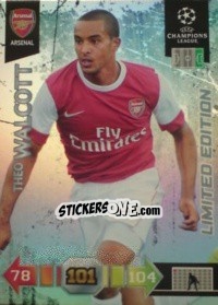Sticker Theo Walcott - UEFA Champions League 2010-2011. Adrenalyn XL n. LE3 - Panini