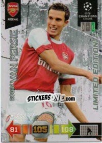 Figurina Robin van Persie - UEFA Champions League 2010-2011. Adrenalyn XL - Panini