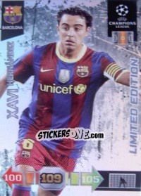 Sticker Xavi Hernández - UEFA Champions League 2010-2011. Adrenalyn XL n. LE5 - Panini