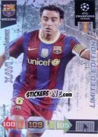 Cromo Xavi Hernández - UEFA Champions League 2010-2011. Adrenalyn XL - Panini