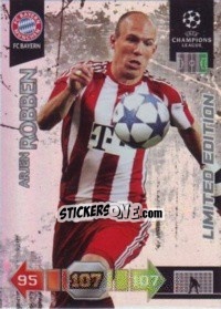 Sticker Arjen Robben - UEFA Champions League 2010-2011. Adrenalyn XL - Panini