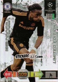 Sticker Didier Drogba - UEFA Champions League 2010-2011. Adrenalyn XL - Panini