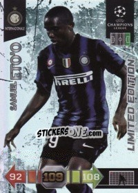 Sticker Samuel Eto'o - UEFA Champions League 2010-2011. Adrenalyn XL - Panini
