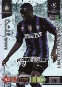 Sticker Samuel Eto'o - UEFA Champions League 2010-2011. Adrenalyn XL n. LE18 - Panini