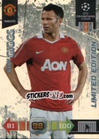 Sticker Ryan Giggs - UEFA Champions League 2010-2011. Adrenalyn XL n. LE20 - Panini