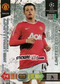Sticker Javier Hernandez - UEFA Champions League 2010-2011. Adrenalyn XL n. LE22 - Panini