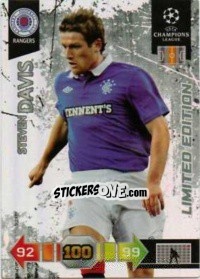 Sticker Steven Davis - UEFA Champions League 2010-2011. Adrenalyn XL n. LE25 - Panini