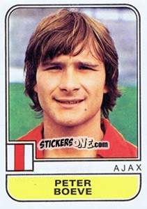 Sticker Peter Boeve - Voetbal 1981-1982 - Panini