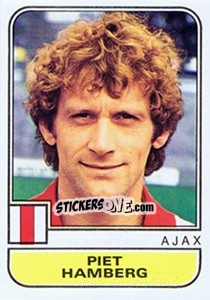 Sticker Piet Hamberg - Voetbal 1981-1982 - Panini