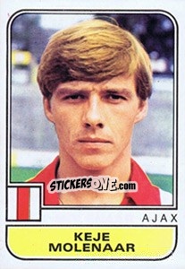 Sticker Keje Molenaar - Voetbal 1981-1982 - Panini