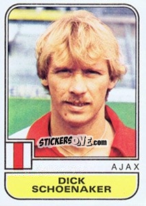 Sticker Dick Schoenbaker - Voetbal 1981-1982 - Panini