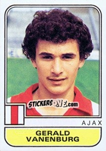 Sticker Gerald Vanenburg - Voetbal 1981-1982 - Panini