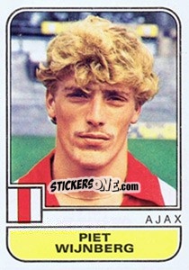 Sticker Piet Wijnberg - Voetbal 1981-1982 - Panini
