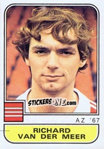 Figurina Richard van der Meer - Voetbal 1981-1982 - Panini