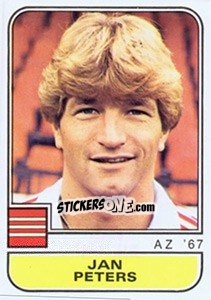 Sticker Jan Peters - Voetbal 1981-1982 - Panini