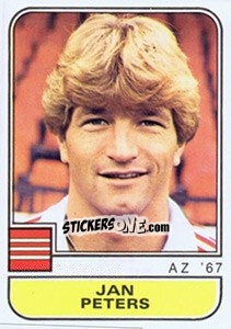 Figurina Jan Peters - Voetbal 1981-1982 - Panini