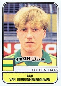 Sticker Aad van Bergenhenegouwen - Voetbal 1981-1982 - Panini