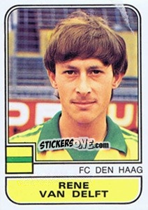 Sticker Rene van Delft - Voetbal 1981-1982 - Panini