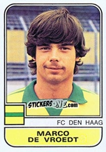 Figurina Marco de Vroedt - Voetbal 1981-1982 - Panini