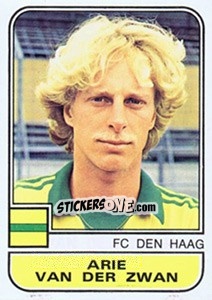 Sticker Arie van der Zwam - Voetbal 1981-1982 n. 61 - Panini