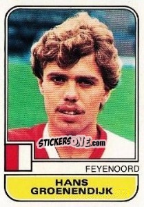 Sticker Hans Groenendijk - Voetbal 1981-1982 - Panini