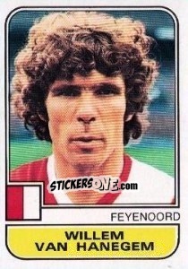 Sticker Willem van Hanegem - Voetbal 1981-1982 - Panini