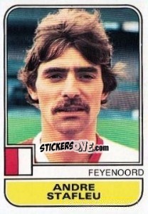Sticker Andre Stafleu - Voetbal 1981-1982 - Panini
