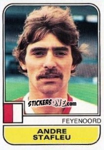 Sticker Andre Stafleu - Voetbal 1981-1982 n. 77 - Panini
