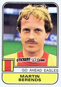 Figurina Martin Berends - Voetbal 1981-1982 - Panini