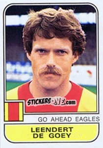 Figurina Leendert de Goey - Voetbal 1981-1982 - Panini