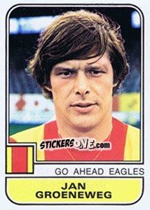 Sticker Jan Groeneweg - Voetbal 1981-1982 n. 89 - Panini