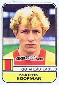 Sticker Martin Koopman - Voetbal 1981-1982 - Panini