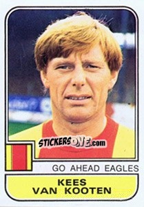 Sticker Kees van Kooten - Voetbal 1981-1982 n. 93 - Panini