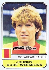Sticker Johnny Oude Wesselink - Voetbal 1981-1982 - Panini